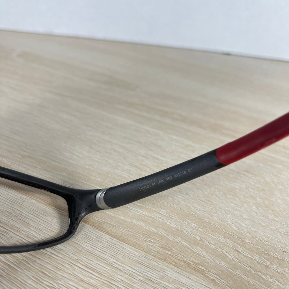 Tag Heuer 115/130 TH 6002 902 Sunglasses Sports Frames Only Gray Red 61-18 - Picture 14 of 16